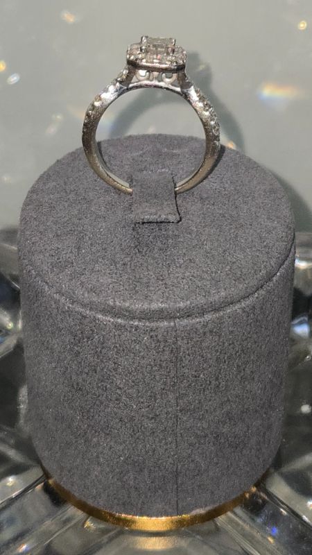 Photo 1 of 14K WHITE GOLD W. 1CT DIAMOND RING-4G SIZE 5 1/2