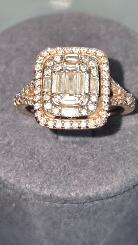 Photo 1 of 14K YELLOW GOLD W. 1CT DIAMOND RING-3.86G SIZE 5