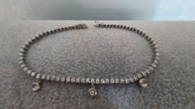 Photo 1 of 18K WHITE GOLD W 2CT DIAMOND TENNIS BRACELET- LENGTH 7”