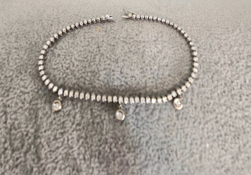 Photo 1 of 18K WHITE GOLD W 2CT DIAMOND TENNIS BRACELET- LENGTH 7”