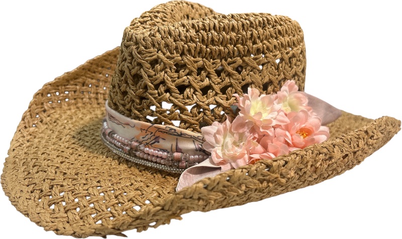 Photo 1 of NEW- CUSTOM PAPER COWGIRL HAT ADJUSTABLE SIZE M-L