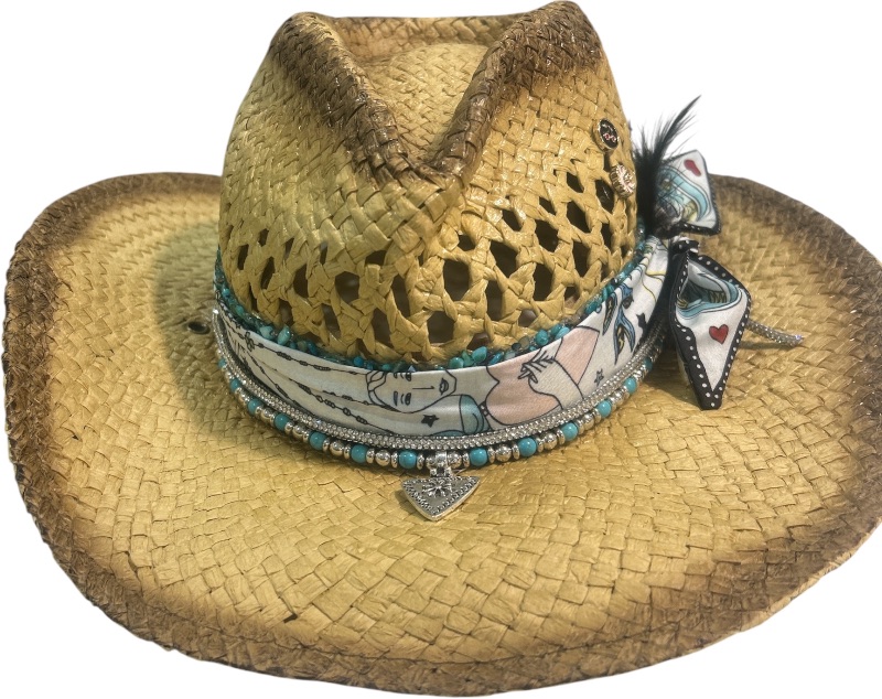 Photo 1 of NEW- CUSTOM PAPER COWGIRL HAT SIZE MED