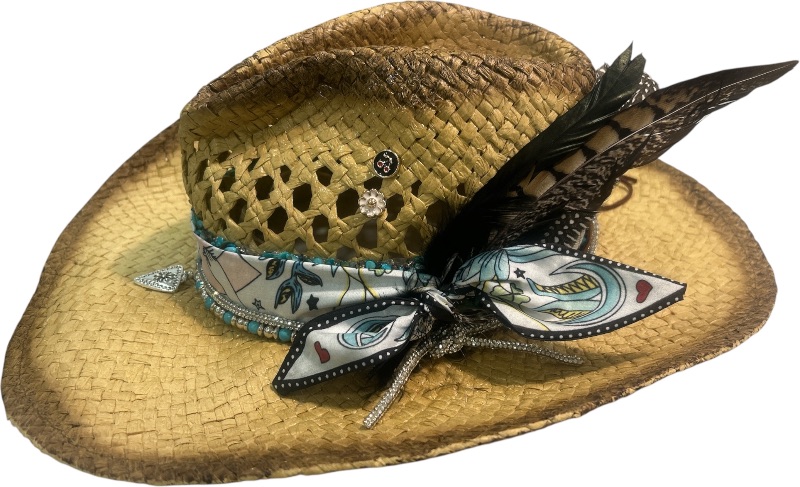 Photo 1 of NEW- CUSTOM PAPER COWGIRL HAT SIZE MED