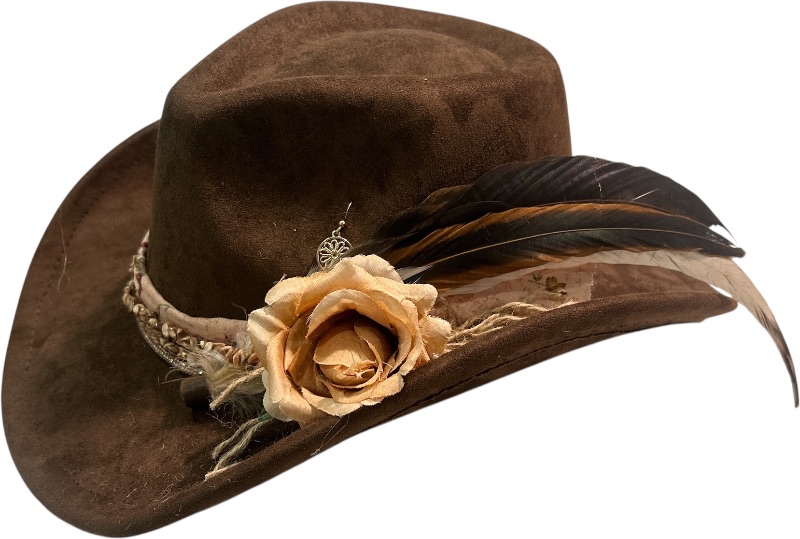 Photo 2 of NEW- CUSTOM BROWN COWGIRL HAT ADJUSTABLE SIZE M/L