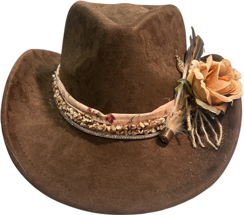 Photo 3 of NEW- CUSTOM BROWN COWGIRL HAT ADJUSTABLE SIZE M/L