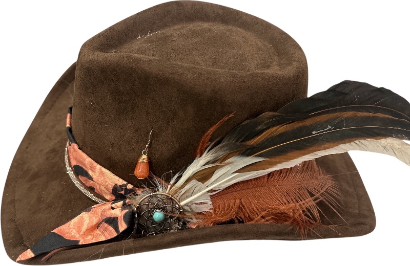 Photo 1 of NEW- CUSTOM BROWN COWGIRL HAT ADJUSTABLE SIZE M/L