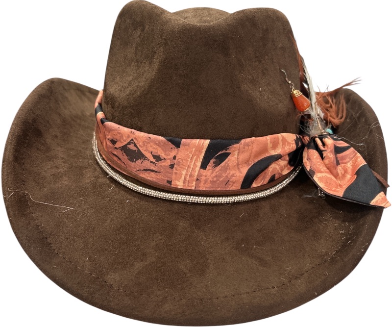 Photo 3 of NEW- CUSTOM BROWN COWGIRL HAT ADJUSTABLE SIZE M/L