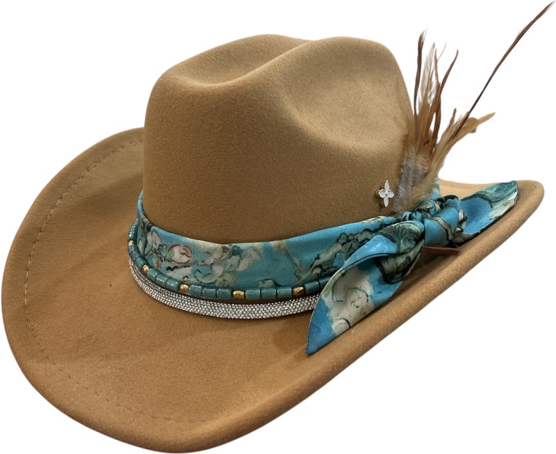 Photo 1 of NEW- WOMENS WESTERN STYLE HAT SIZE M-L