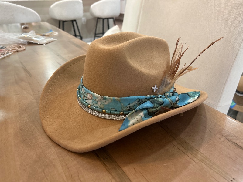 Photo 1 of NEW- WOMENS WESTERN STYLE HAT SIZE M-L