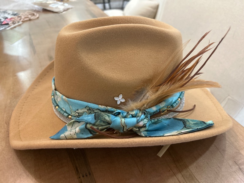 Photo 1 of NEW- WOMENS WESTERN STYLE HAT SIZE M-L