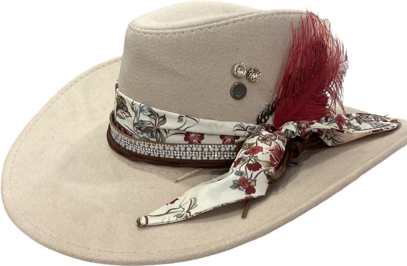Photo 1 of NEW- MENS/WOMENS WESTERN STYLE HAT SIZE MED/L