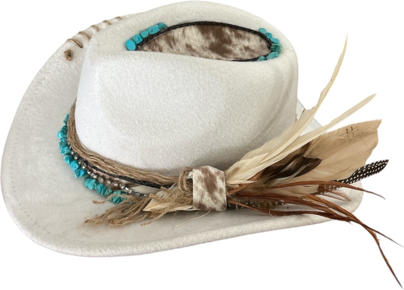 Photo 1 of NEW- WOMENS WESTERN STYLE COWGIRL CUSTOM HAT SIZE MED