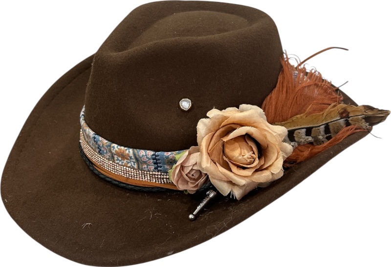Photo 1 of NEW- WOMENS WESTERN STYLE COWGIRL CUSTOM HAT SIZE MED
