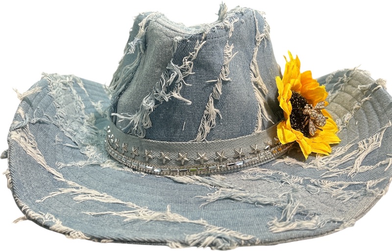 Photo 1 of NEW- WOMENS WESTERN STYLE COWGIRL CUSTOM HAT SIZE MED