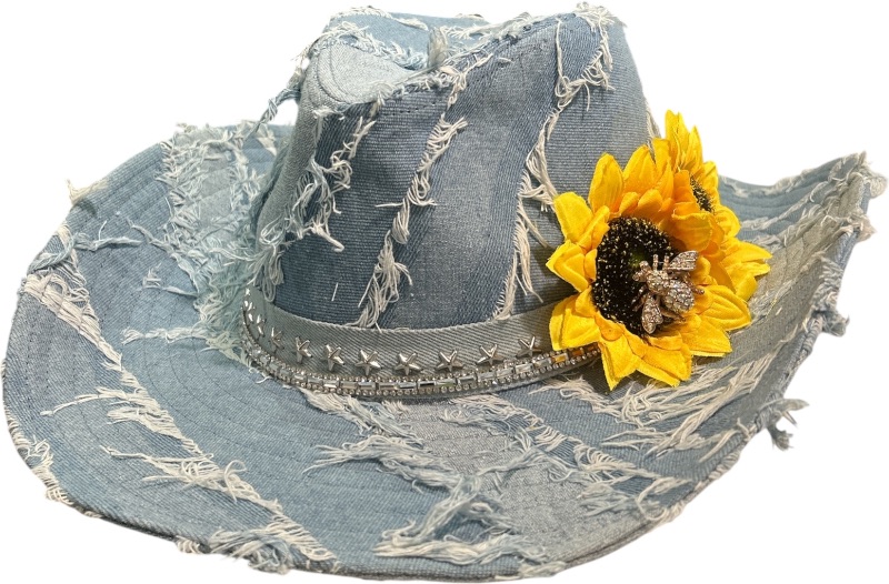 Photo 3 of NEW- WOMENS WESTERN STYLE COWGIRL CUSTOM HAT SIZE MED
