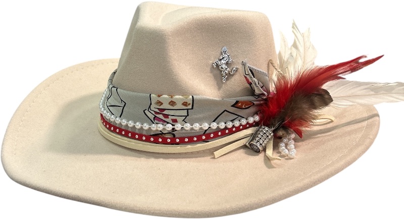 Photo 1 of NEW- WOMENS WESTERN STYLE COWGIRL CUSTOM HAT SIZE MED