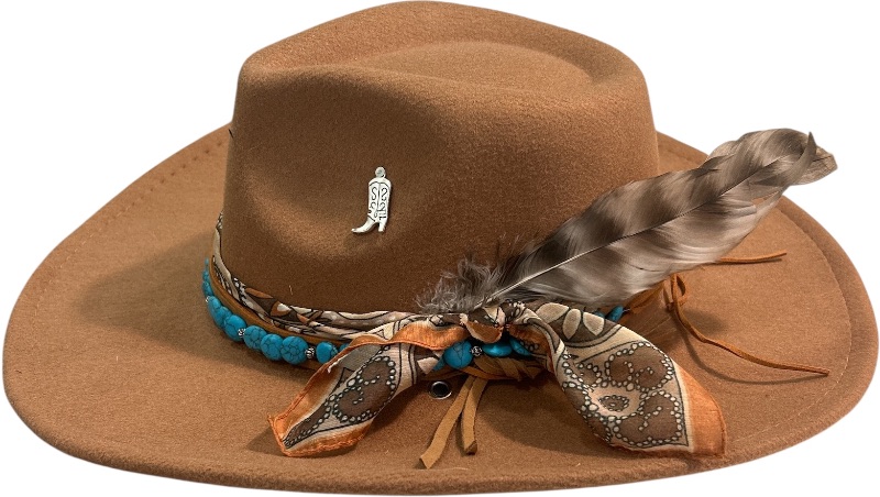 Photo 1 of NEW- WOMENS WESTERN STYLE COWGIRL CUSTOM HAT SIZE MED