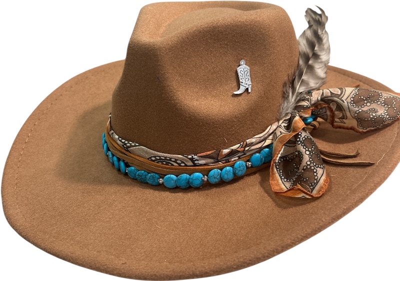 Photo 1 of NEW- WOMENS WESTERN STYLE COWGIRL CUSTOM HAT SIZE MED