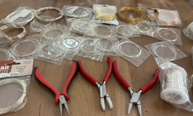 Photo 1 of JEWELRY MAKING TOOLS AND WIRE