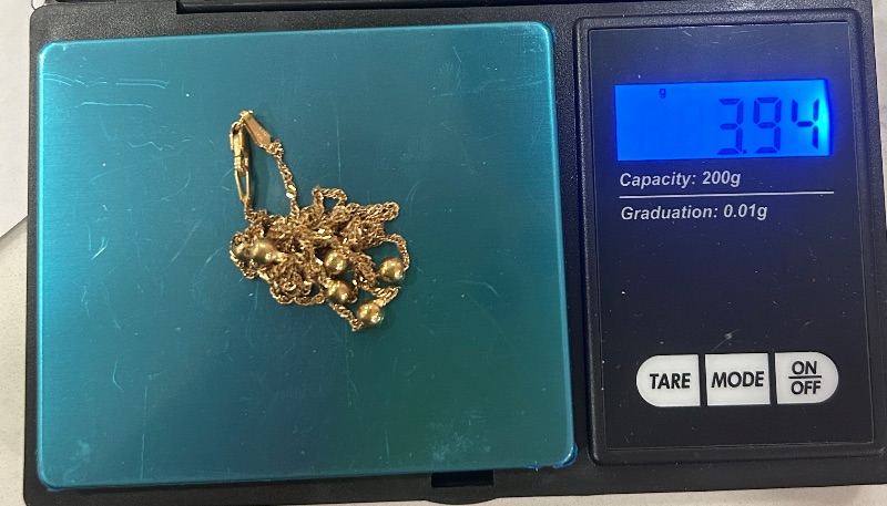 Photo 1 of 18K GOLD NECKLACE FROM ITALY 25” 3.94 grams