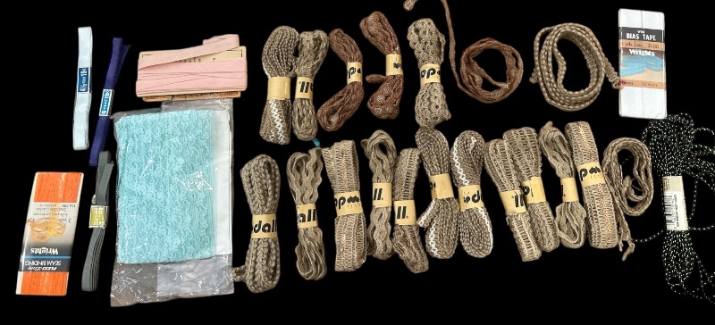 Photo 1 of CRAFTING SUPPLIES- BANDANAS, RIBBON, FABRIC TIES AND MORE