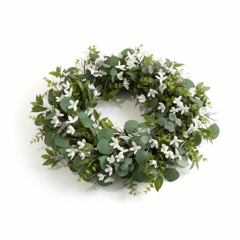 Photo 1 of 26" BALLARD DESIGN MIXED EUCALYPTUS WREATH