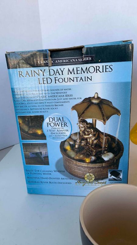 Photo 1 of LED FOUNTAIN AND ASSORTED ITEMS