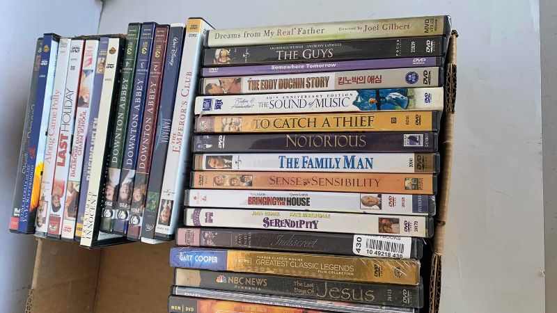 Photo 1 of CONTENTS OF BOX ASSORTED DVD’S
