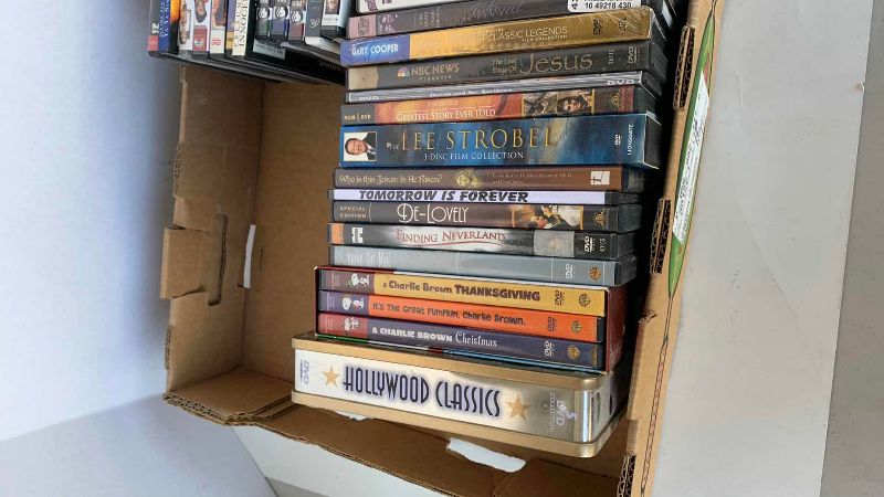 Photo 1 of CONTENTS OF BOX ASSORTED DVD’S