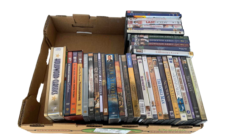Photo 1 of CONTENTS OF BOX ASSORTED DVD’S
