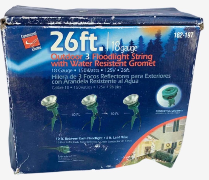 Photo 1 of OUTDOOR THREE FLOODLIGHT STRING LIGHTS