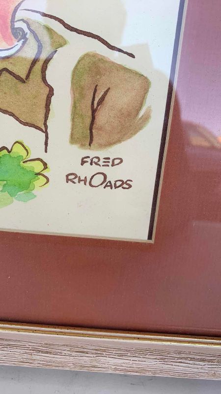 Photo 1 of VINTAGE “SAD SACK” WATERCOLOR SIGNED BY FRED RHOADS 11” X 14”