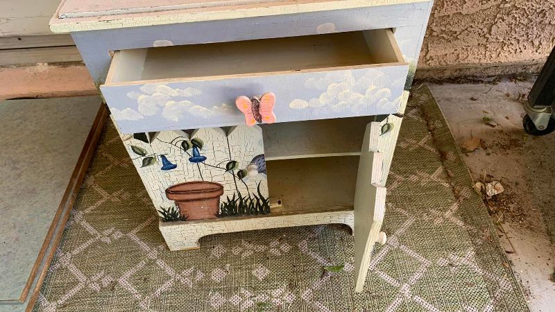 Photo 1 of GARDEN INSPIRED TABLE WITH DRAWER 18” X 14” H 22”