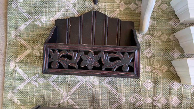 Photo 1 of WOOD AND RESIN SHELVES