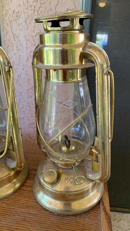 Photo 1 of TWO HURRICANE OIL LAMPS