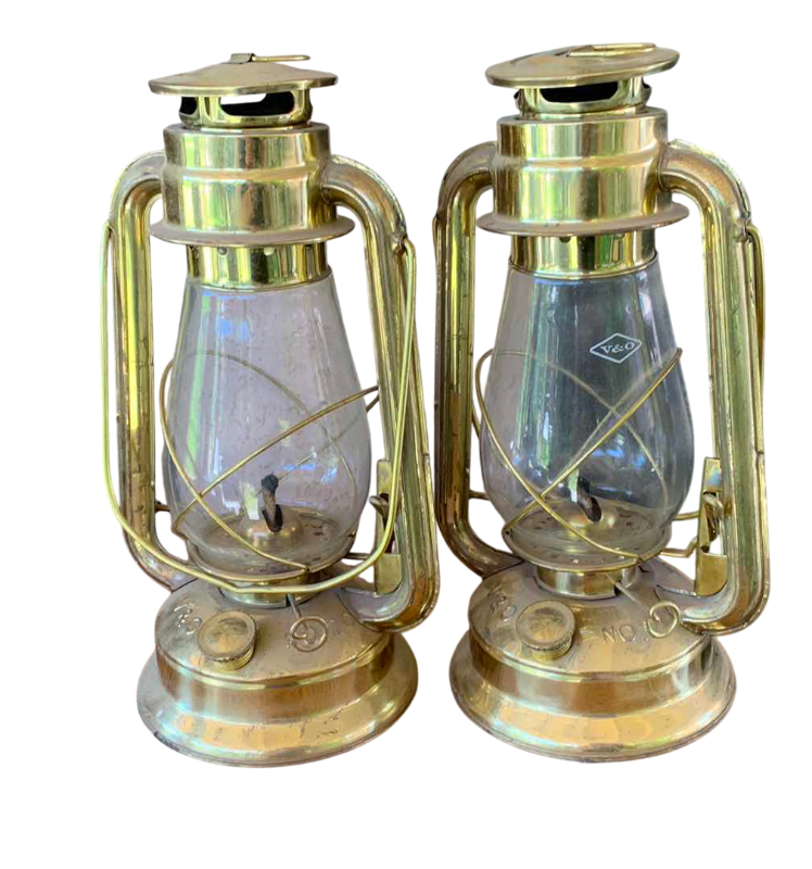 Photo 1 of TWO HURRICANE OIL LAMPS