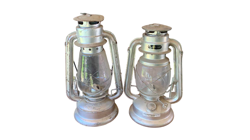Photo 1 of TWO HURRICANE OIL LAMPS