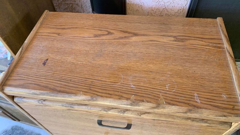 Photo 1 of 5 DRAWER WOOD DRESSER  28” X 15” H 42”