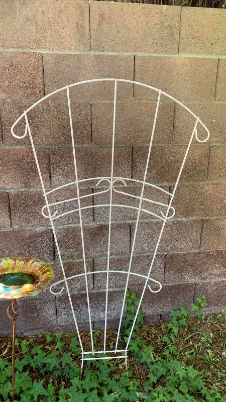 Photo 1 of METAL BIRDCAGE 52”, TRELLIS AND WATER PLATE FOR BIRDS