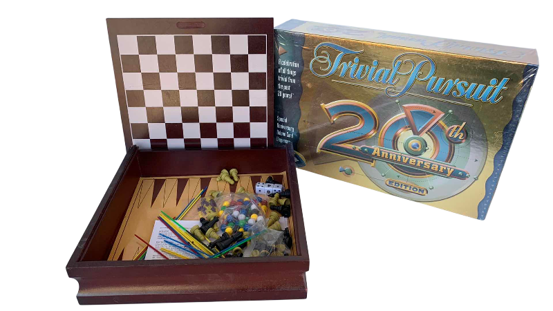 Photo 1 of TWENTIETH ANNIVERSARY TRIVIAL PURSUIT GAME AND MULTI GAME SET