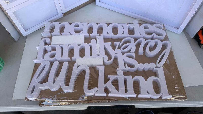 Photo 1 of PHOTO FRAMES AND LETTERING