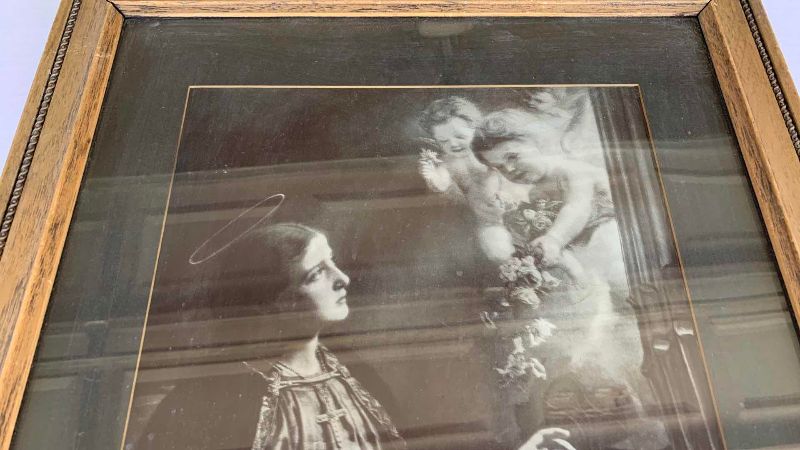 Photo 1 of VINTAGE “SAINT CECILIA” PRINT 16” X 18”
