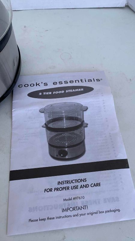 Photo 1 of TWO TIER FOOD STEAMER