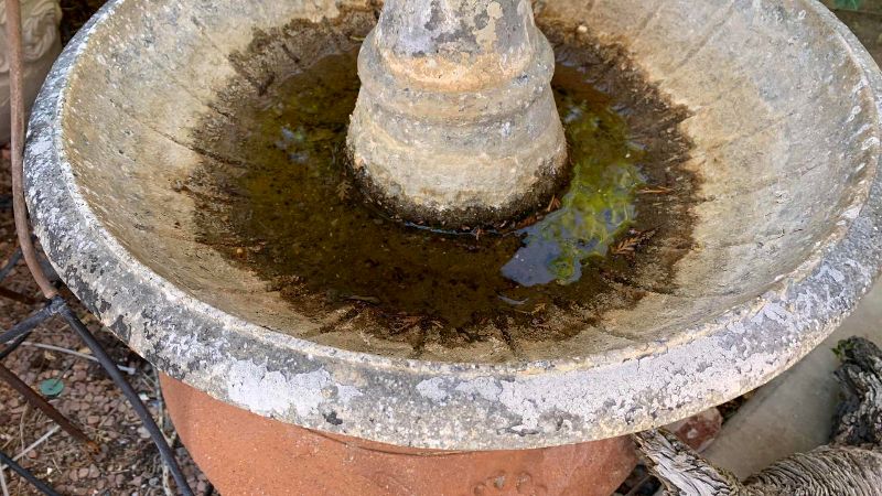 Photo 1 of STONE GARDEN FOUNTAIN ON POT 30” X 19”
