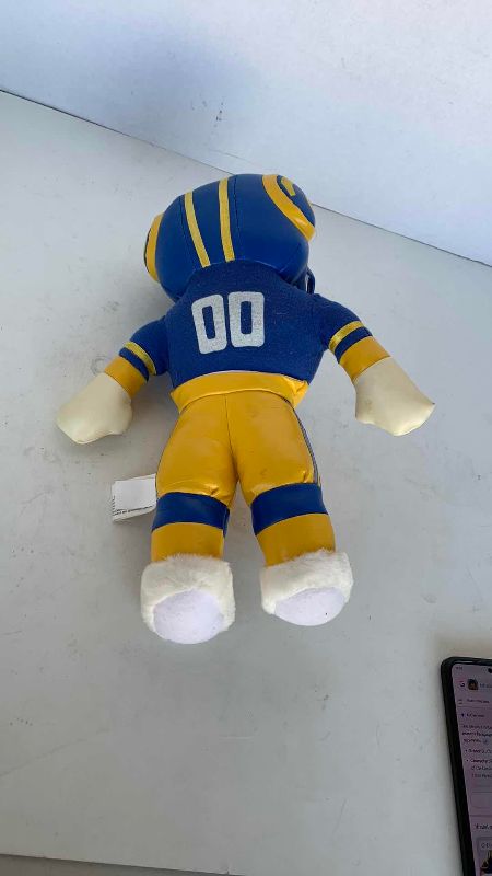 Photo 1 of VINTAGE STUFFINS ST. LOUIS RAMS MASCOT RAMPAGE PLUSH DOLL NFL FOOTBALL