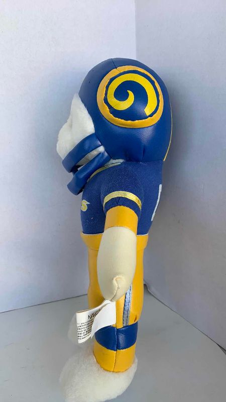 Photo 1 of VINTAGE STUFFINS ST. LOUIS RAMS MASCOT RAMPAGE PLUSH DOLL NFL FOOTBALL