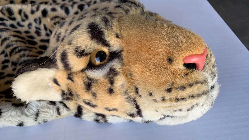 Photo 1 of FAUX LEOPARD PELT 64” X 34”