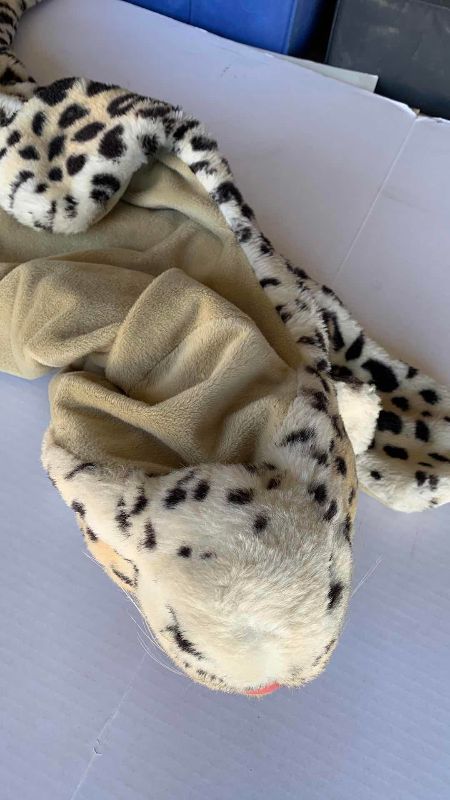 Photo 1 of FAUX LEOPARD PELT 64” X 34”