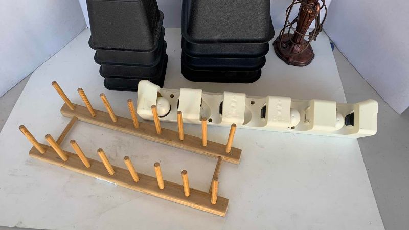 Photo 1 of BED RISERS, LAMP AND HOME ITEMS