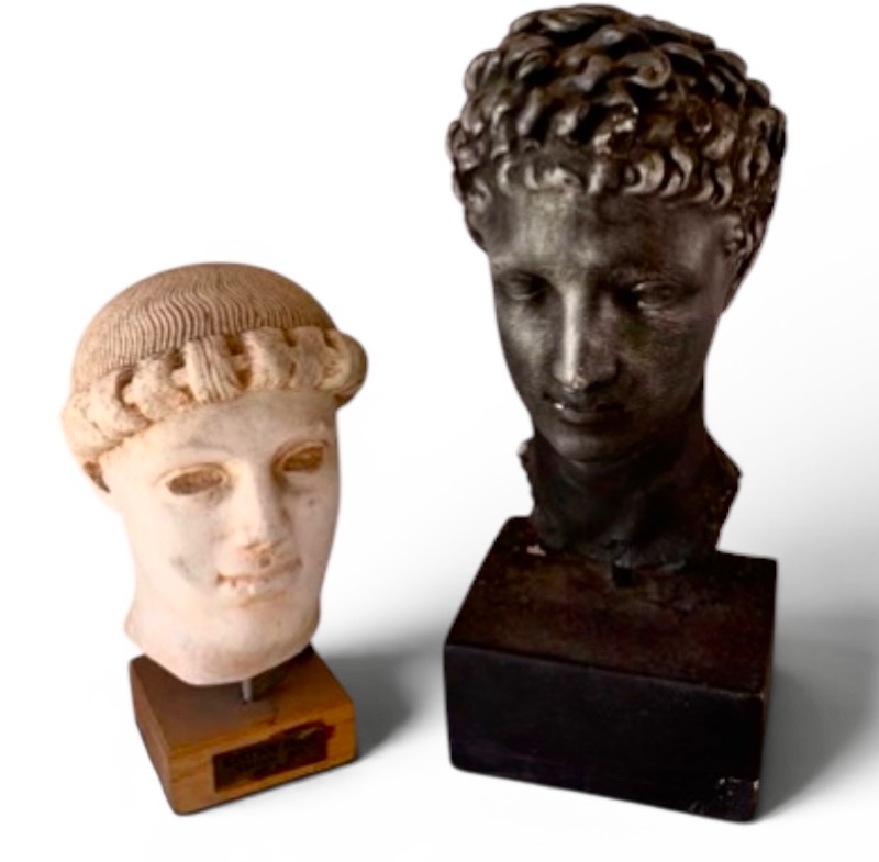 Photo 1 of PAIR OF GREEK BUSTS 14”